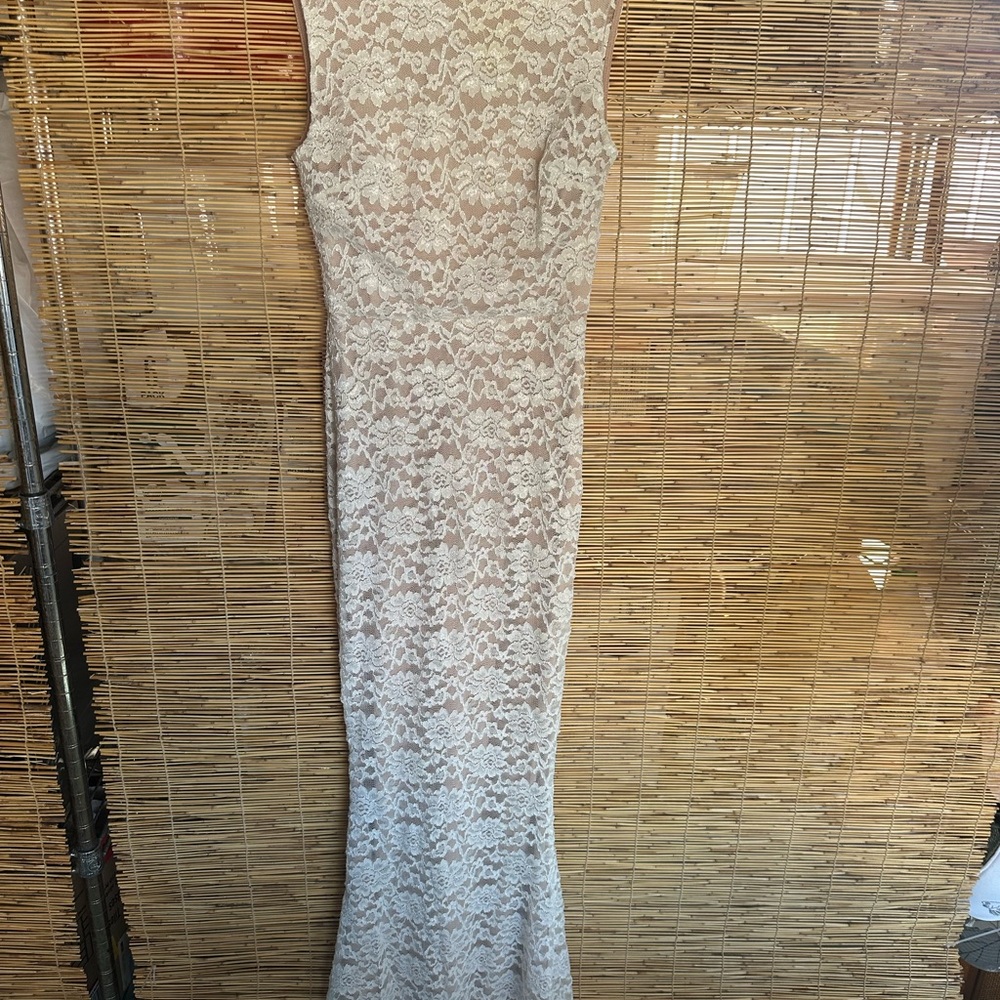 Baltic Born Cream Lace Maxi Dress